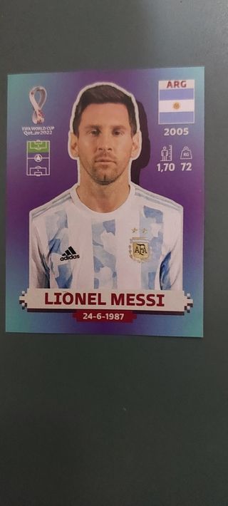 Cromo Messi Mundial Qatar 2022