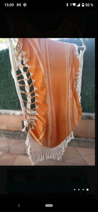 silla hamaca del Brasil Nueva con soporte madera