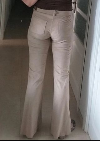 Pantalón imitación ante, elástico t. 38/40