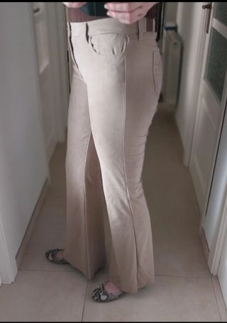 Pantalón imitación ante, elástico t. 38/40