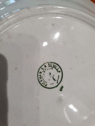 Cartuja de Sevilla. Juego 3 platos
