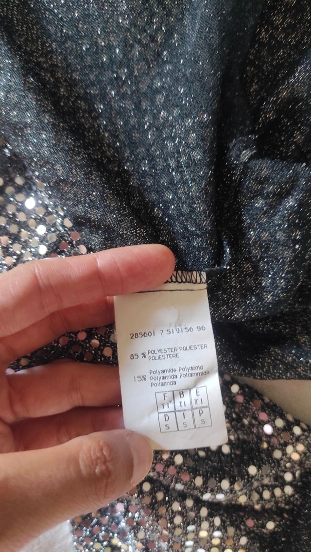 Chaqueta bolero torera plateada de lentejuelas vin