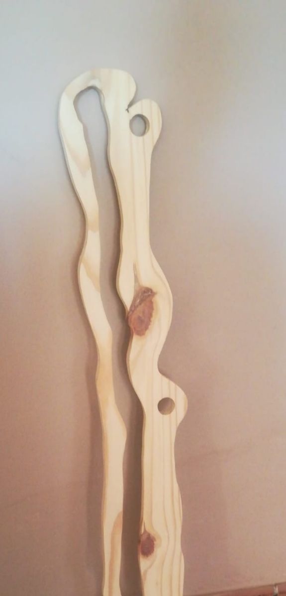 Scultura originale in legno in stile moderno da salotto