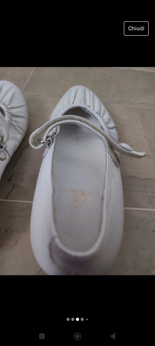 Ballerine bianche da bambina