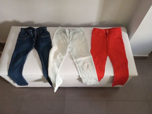 pantalones baqueros niña