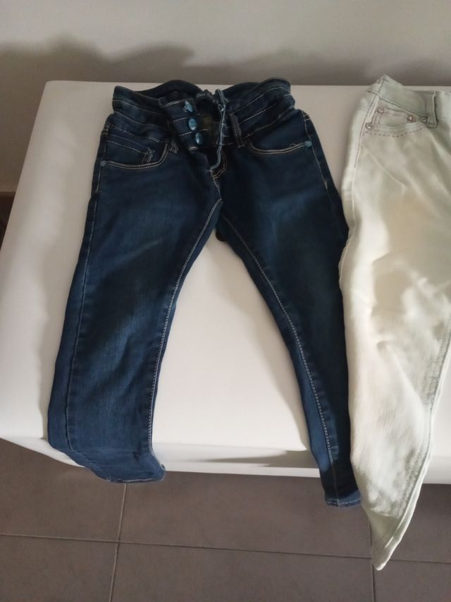 pantalones baqueros niña