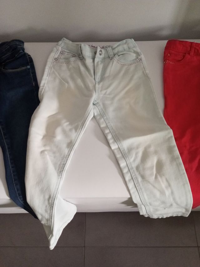 pantalones baqueros niña