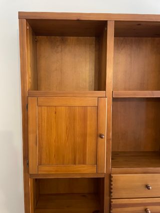 Conjunto salón en perfecto estado de roble macizo.