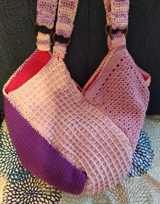 Borsa a sacca uncinetto