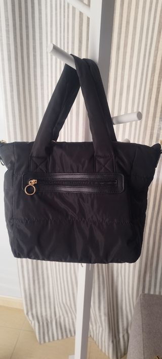 Bolso acolchado negro