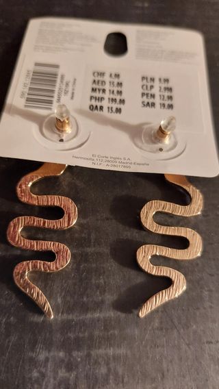 Anillo y pendientes de serpiente Sfera