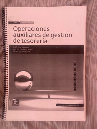 Libro operaciones auxiliares de gestión tesoreria