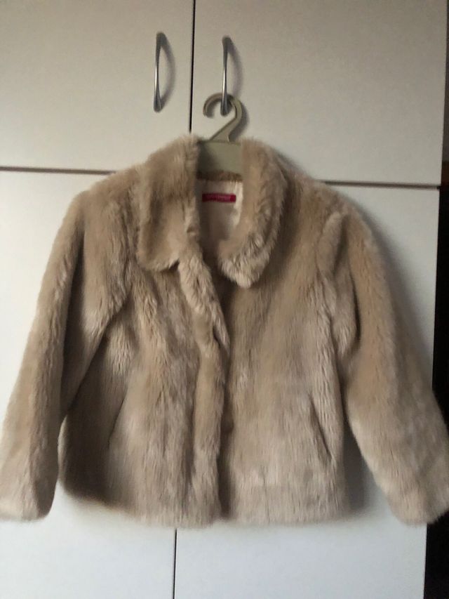 Abrigo beig niña 8 años