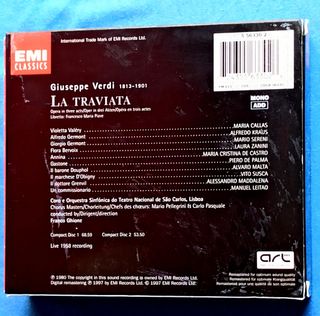 2 CD ÓPERA LA TRAVIATA