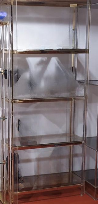 Estantería de cristal y metacrilato 180 cm