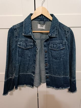 Chaqueta vaquera azul oscuro de Blanco 