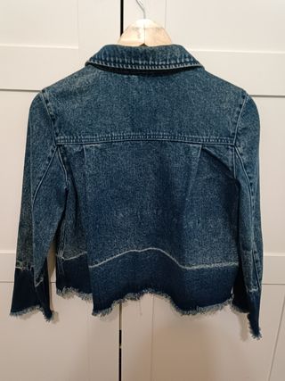 Chaqueta vaquera azul oscuro de Blanco 