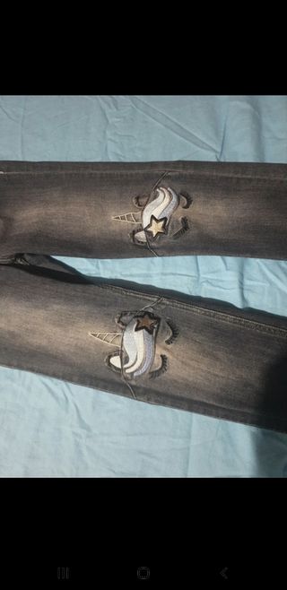 Jeans cotone leggins bimba età 9 anni/134 cm H&M