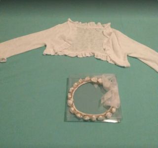 precioso vestido de primera comunión + accesorios