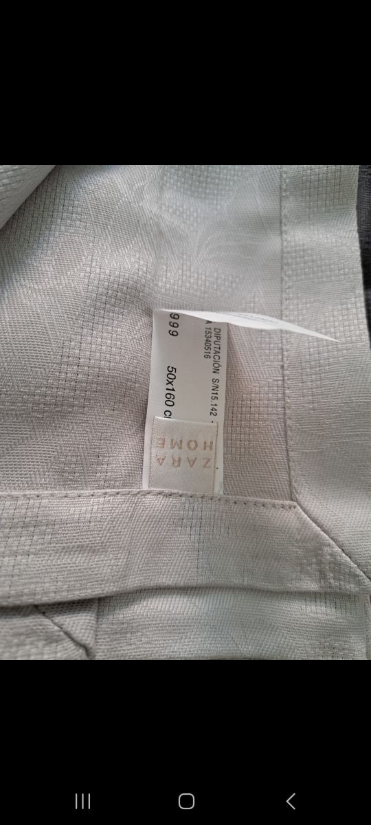 juego de caminos y servilletas de Zara Home