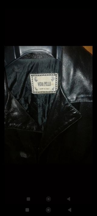 Giacca in pelle maschile vintage