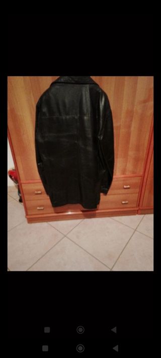 Giacca in pelle maschile vintage