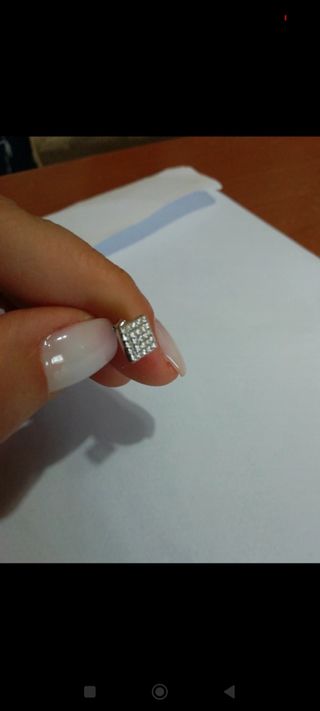 Orecchini in argento 925 con strass