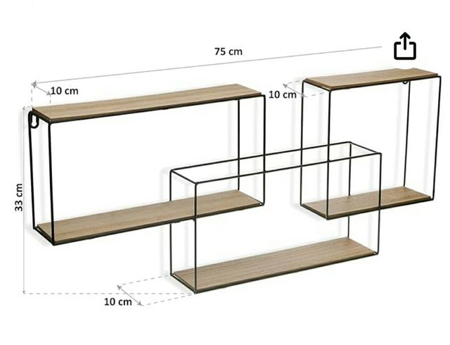 Estantería metal y madera NUEVA