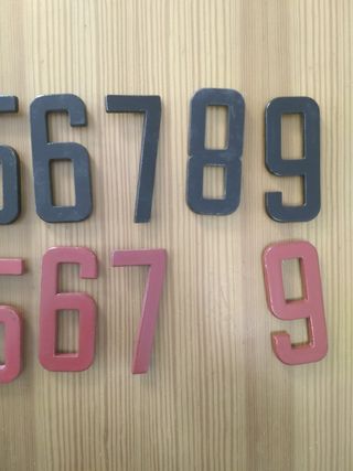 Números y o letras de matrícula antigua saludes