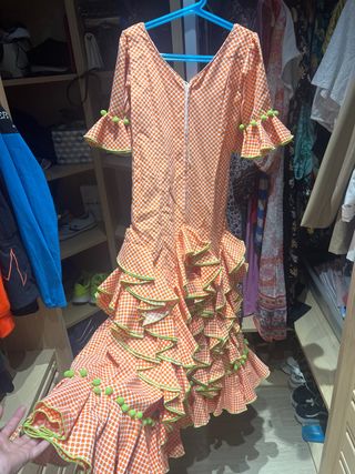 Traje de gitana talla 10