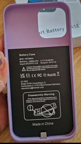 Cargador Iphone funda