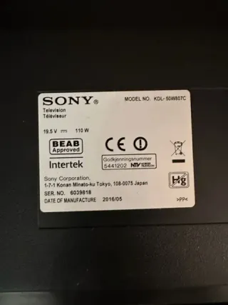 despiece sony kdl 50w807c