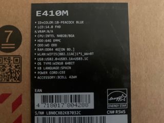 Ordenador portaril ASUS E410MA