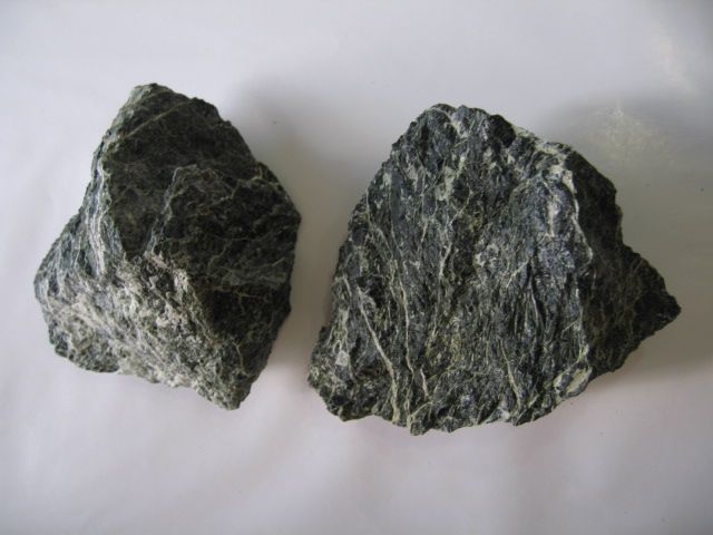 Serpentinas bandeadas. Minerales