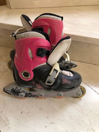 patines linea niña con rodilleras y coderas