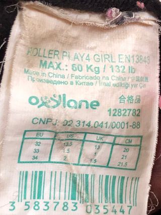 patines linea niña con rodilleras y coderas