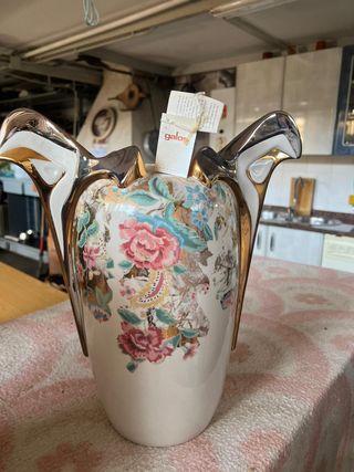 Conjunto de lampara de mesa + jarron