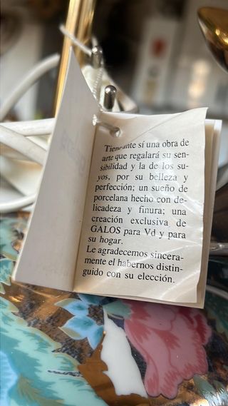 Conjunto de lampara de mesa + jarron