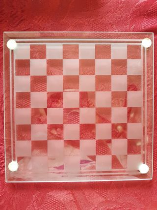 Gioco scacchi in vetro