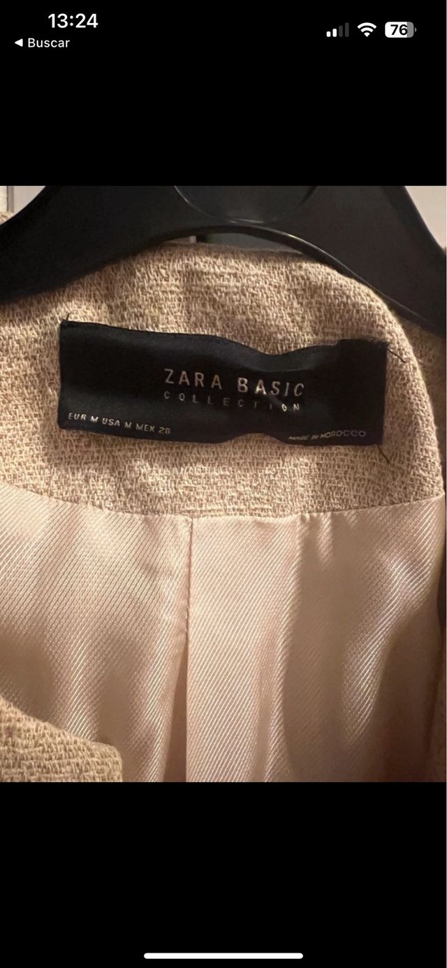 Chaqueta entre tiempo Zara