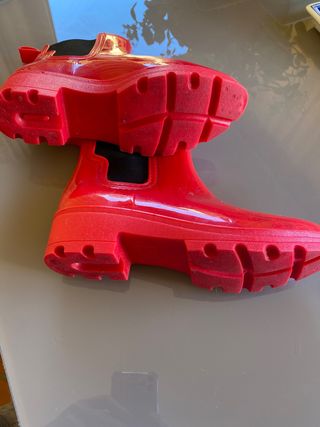 botas de agua, color rojo n* 38