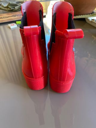 botas de agua, color rojo n* 38