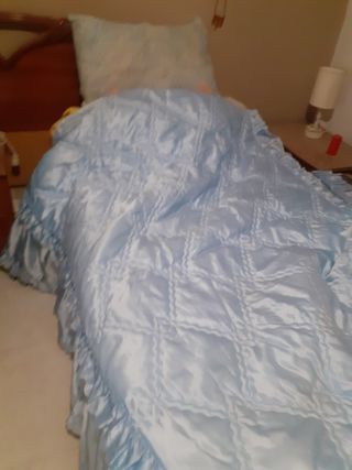 Colcha de raso de 1.05