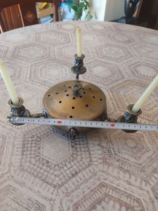 Centro mesa candelabro antiguo