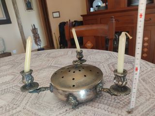 Centro mesa candelabro antiguo