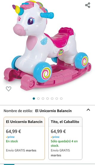 Correpasillos unicornio niña
