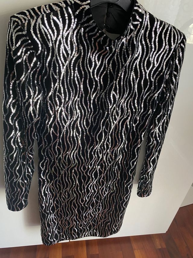 Vestido lentejuelas terciopelo