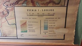 Mapa Físico Europa medida 123x89