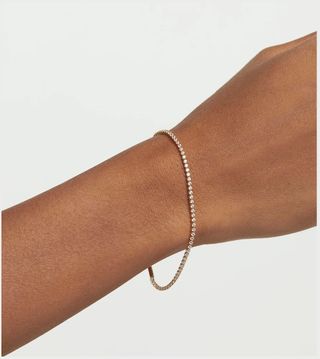 Bracciale Tennis Oro 3mm Cristalli Swarovski