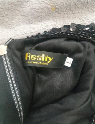 Vestido lentejuelas T L